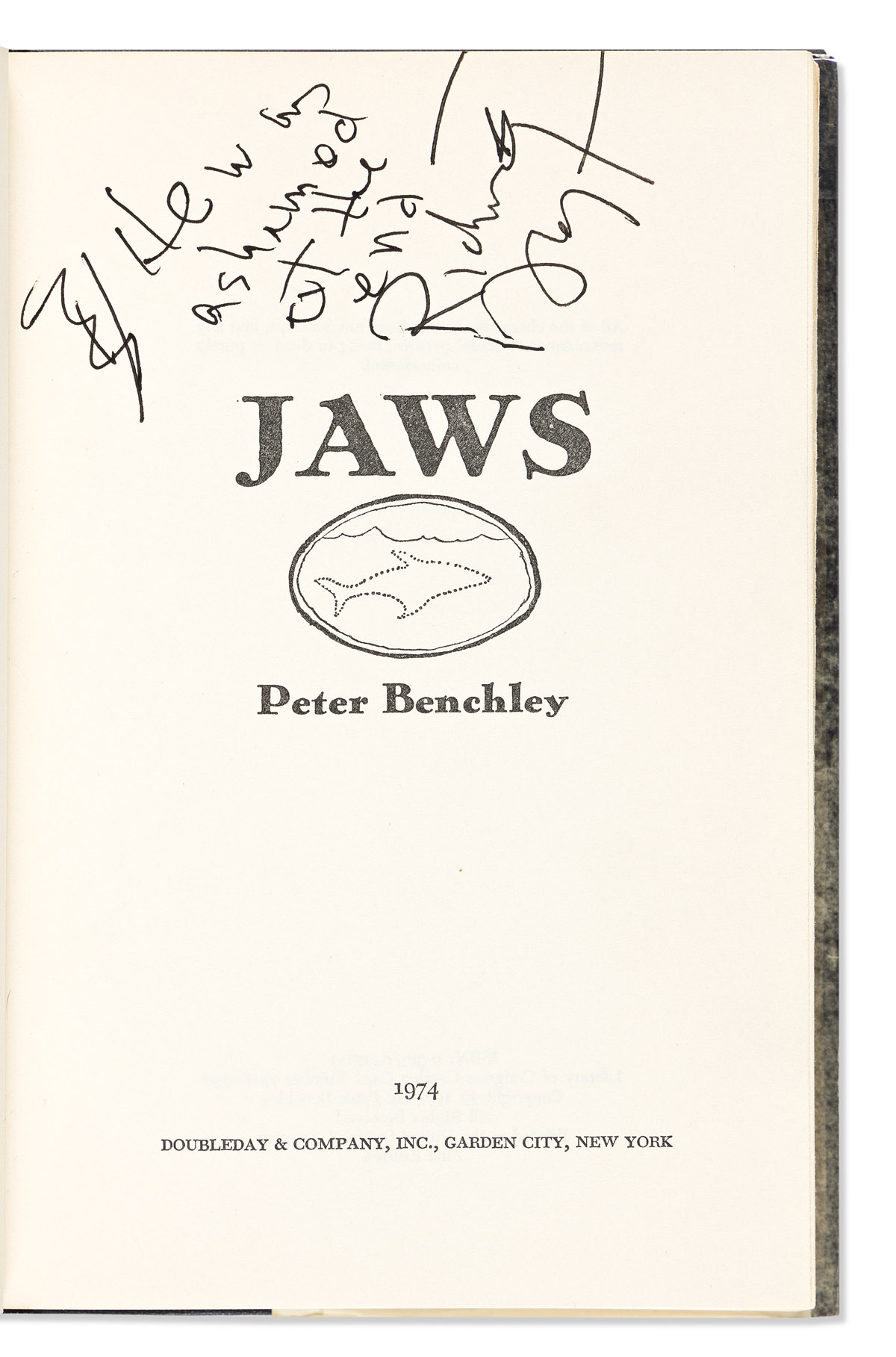 BENCHLEY, PETER. Jaws.